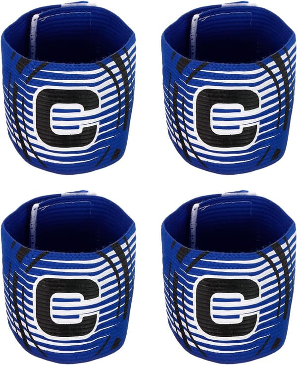 Kaptajns Armbånd, Bogstav C Elastisk Armbånd, 4 stk. Blue