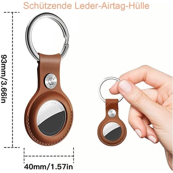 INF 2-pack AirTag-hållare skyddande fodral Flerfärgad