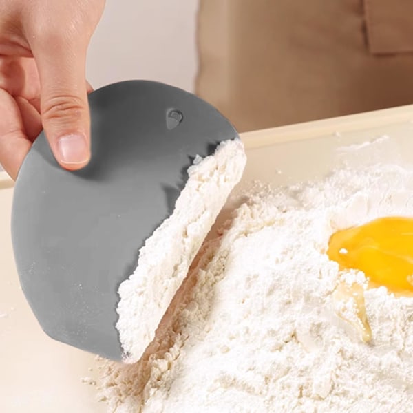 Dejskraber Cutter Pastry Scraper Madkvalitets Silikon Dejkutter Fleksibel Skål Skraber, Anti-Slip Køkken Bage