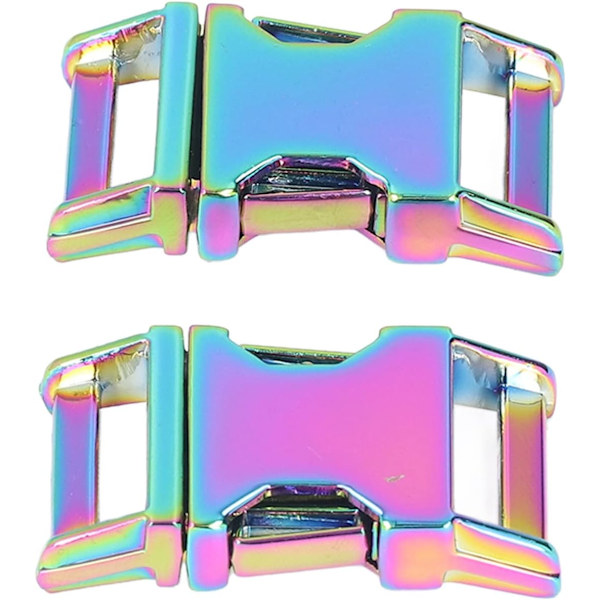 4 st Sidosläppespänne 25x47mm Metallspännen Sidosläppespänne för Ryggsäck Hundhalsband DIY(Färgglad)