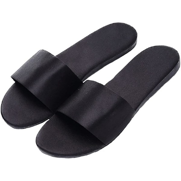 Women's Home Slippers Summer Satin Casual Fashion Indoor Breathable Flat Sandals Slippers