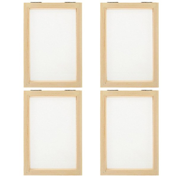 4 st Pappershantverk Ram DIY Pappershantverk Ram Pappershantverk Träram Träpappersram