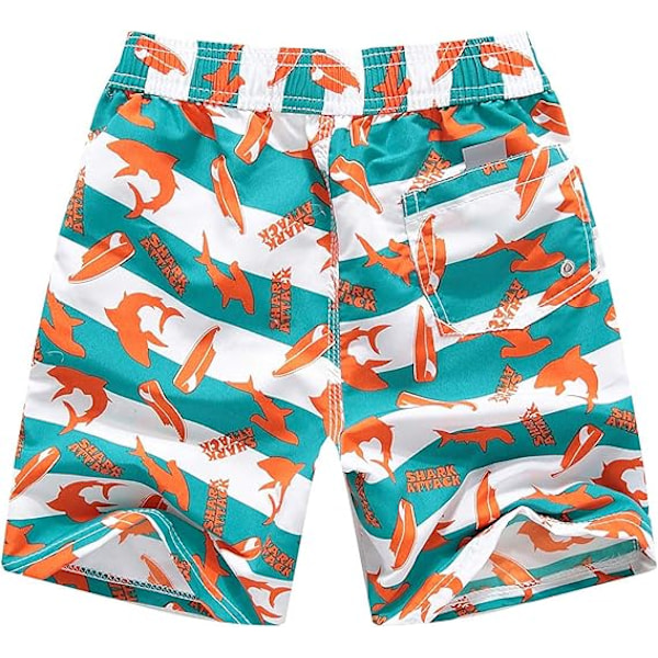 Voksen Strandshorts Menn Kvinner Gutter Jenter Badebukser Badetøy Surfing Bukser Boardshort 100-204cm 9-10 Years Orange