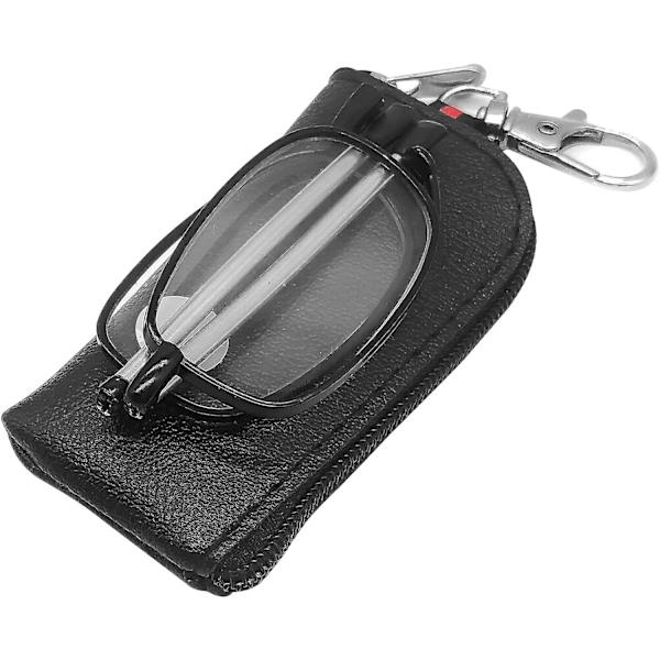 Fällbara Läsglasögon Bärbara Mini Läsglasögon, Bärbara Kompakta Fällbara Läsglasögon För Män Och Kvinnor Svart