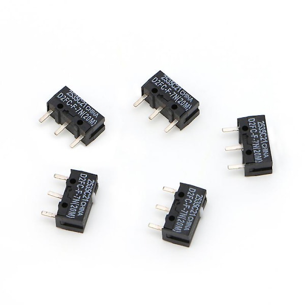 5 stk 20m Mikrobryter D2fc-f-7n For Mus Bytte Erstatning Testet
