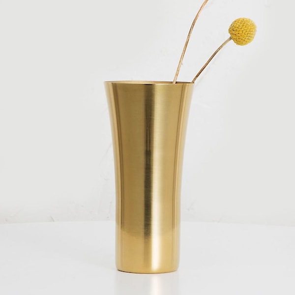 Dekorativt vattenglas i rostfritt stål, blomhållare, vas, heminredning, restaurangdekor Rose Gold