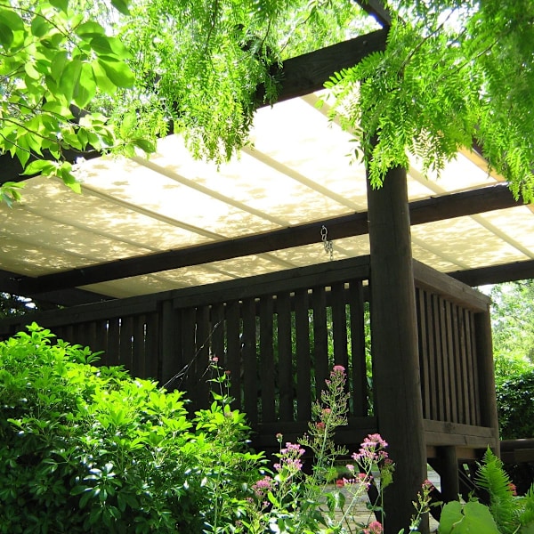 Solsejl til Have, Pergola Skygge Dæksel, Skygge Net til Pavillon, Pool, Dæk, Terrasse, Solsejl til Have, Carport, Vinduer. 2×3m