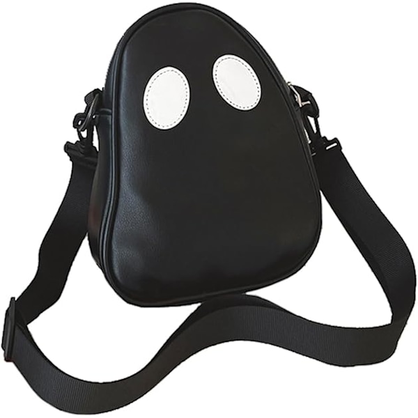 Leather Gothic Crossbody Shoulder Bag with Zipper Closure