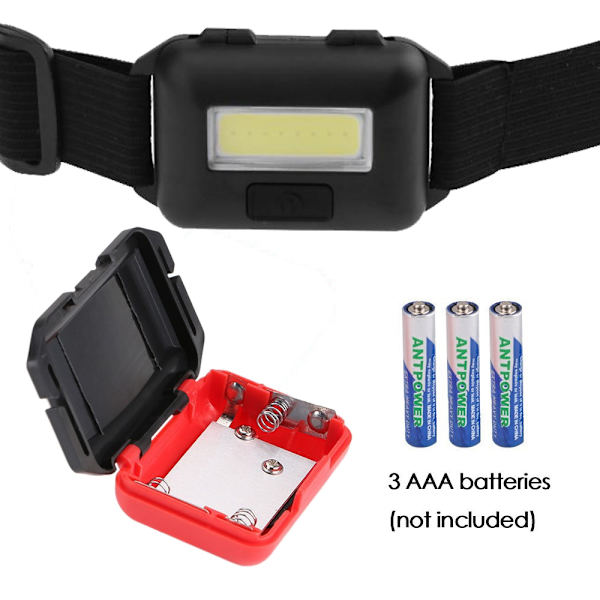 4-pakkauksen LED-pannalamppu taskulamppu aikuisille ja lapsille Cob Flood Lig - Black