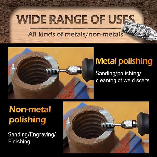 Højhastighedsbor, Die Grinder Bits Dobbelt Rotationsfræserbor, Carbide Die Grinder Bits