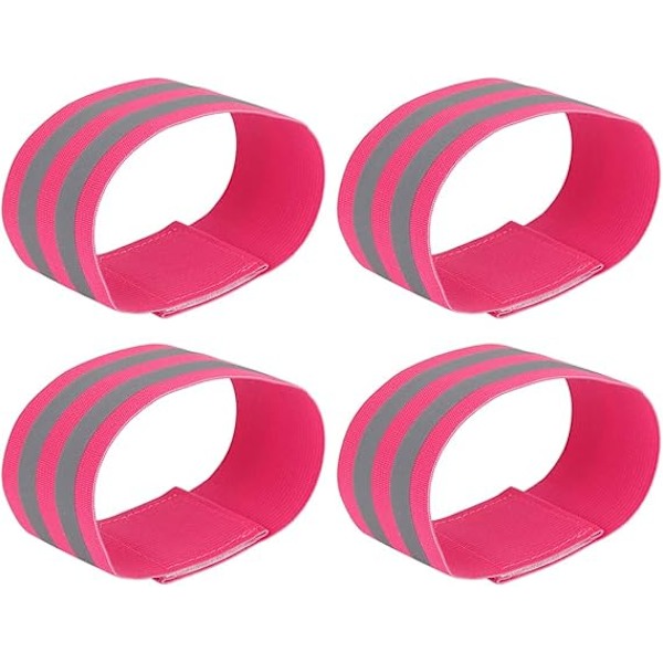 4pcs Reflective Bands for Arm Visibility Cycling Reflector Straps