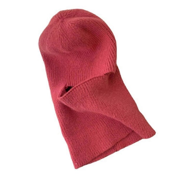 Neulottu Balaclava Hupullinen Hattu Huivi Hiihto Balaclava Pyöräily Balaclava Kauluri Purple