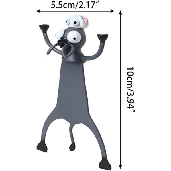 Ihastuttavat kirjanmerkit, hauskat 3D-sarjakuvaeläinten kirjanmerkit lukemiseen Kirjanmerkit opiskelijoille Toimistotarvikkeet Donkey