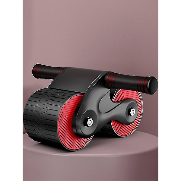Automatisk Tilbagefjedrende Abdominal Hjul, Ab Roller Hjul Til Abdominal Træning Fitness - light blue