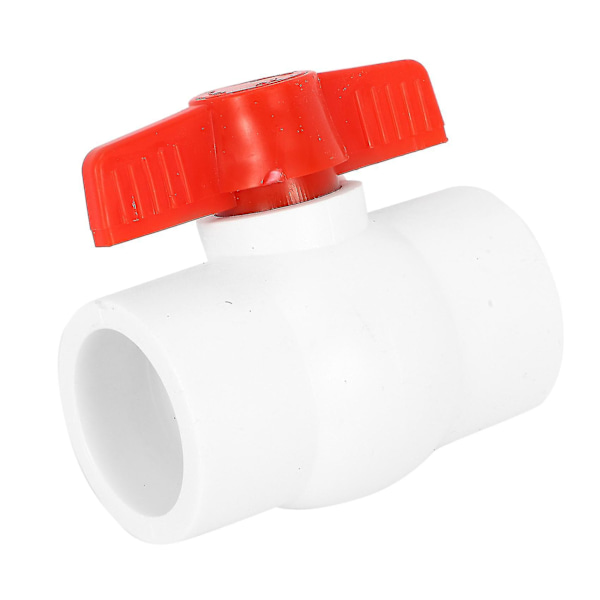 50mm/2 Inch Slip Ends Water Control Pvc Ball Valve White Red