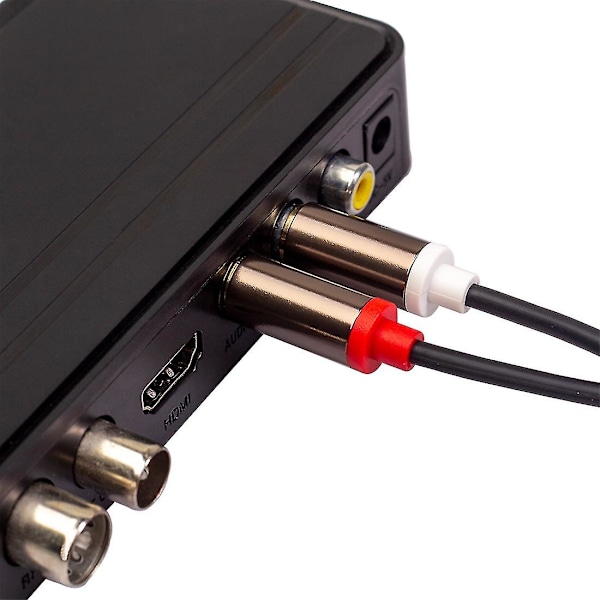 2 RCA til 2 RCA Han Goldbelagt Lydkabel RCA Lydkabel 1m Hjemmebiograf DVD TV CD Forstærker Reso