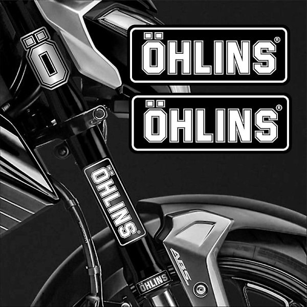 Otwoo Ohlins Jousitusiskunvaimentimen Tarrat Moottoripyörän Tarvikkeet Koristeellinen Tunnus Heijastava Tarra Tarrat CF077