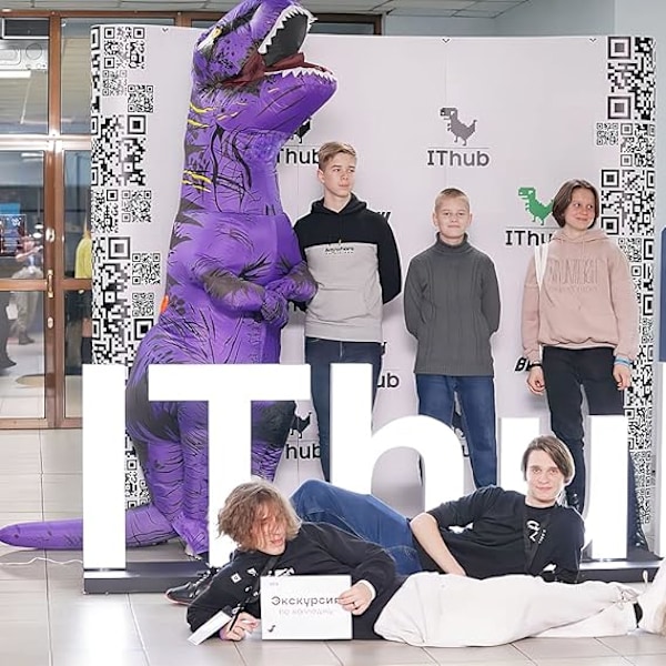 Aikuisten Dinosaurusten Puku Ilmapallo T-REX Puku Hauska Halloween Dinosaurusten Puku Juhliin Cosplay Hieno Pukeutumishaalari Purple