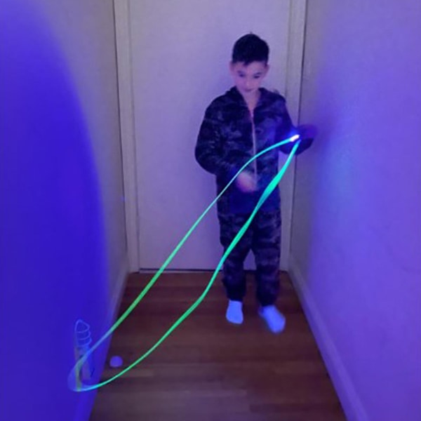 Helt Ny Glow-in-The-Dark Loop Lasso, Rope Launcher Propeller, Loop Lasso String Shooter - blue