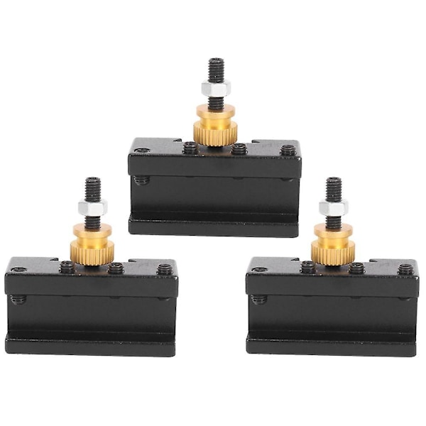 3-pack Mini Lathe Snabbväxlingsverktygshållare Kit (1/4-1/2 tum),