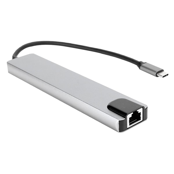 4K HDMI Dokkingsstasjonadapter med hurtiglader - 8-i-1 Type-C Dokkingsstasjon