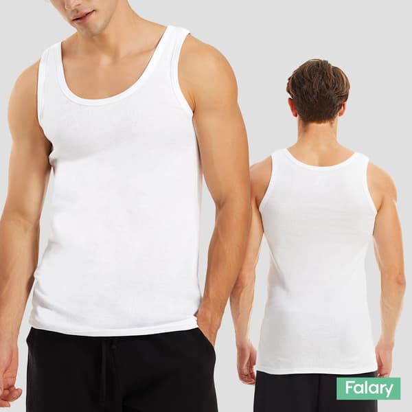 5-pack herrtoppar med tank-linne, 100 % bomull XL
