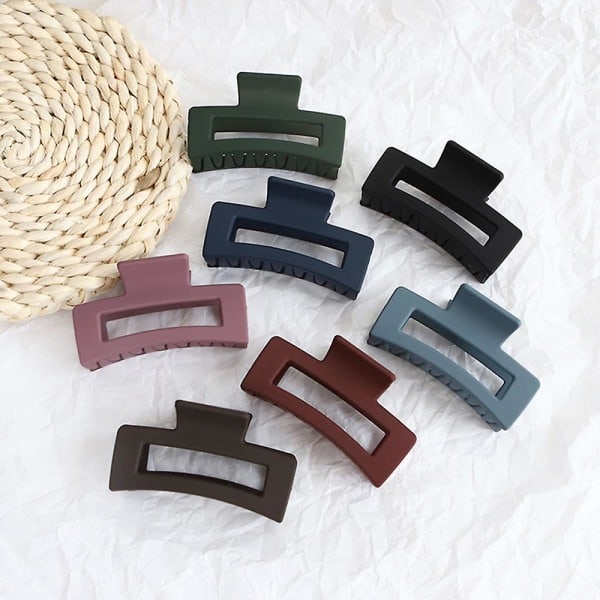 Hair Clips Large Matte No Slip Large Rectangular Jaw Clip for Thick Hair Women and Girls