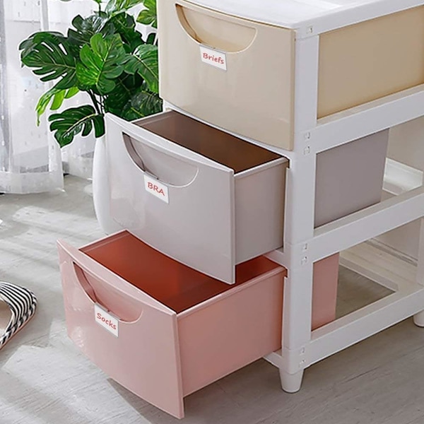 50 st genomskinliga etiketthållare i plast för trådhylla, detaljhandelsprisetikett, korgsetiketter, klämetiketter, varuskylthållare för stormarknad 6x4cm