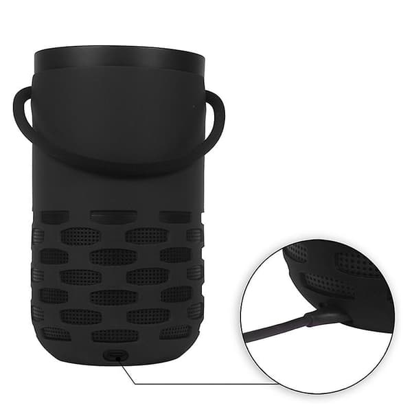 Silikonebærende etui til Bose Portable Home højttaler - Sort Black