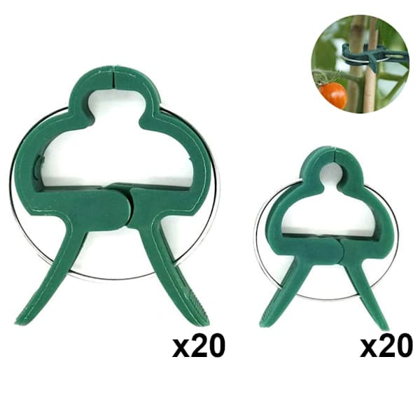 40 planteclips og tomatclips til haveplanter