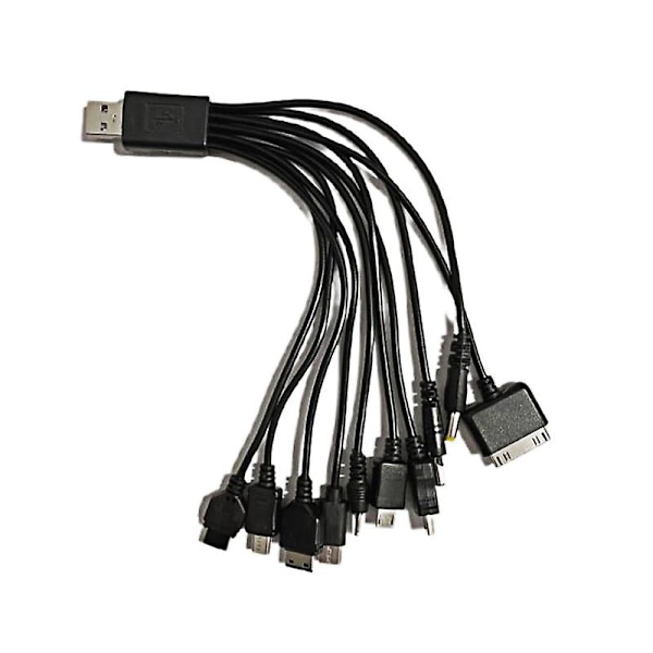 10 i 1 USB Universal Multifunksjons USB-laderkabel for mobiltelefon HFMQV