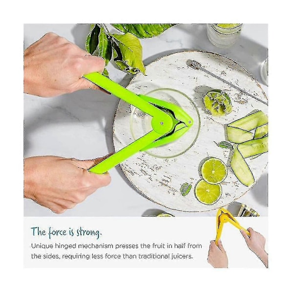 Lemon Fluicer, 2 stk. Let Klem Manuel Håndpresse Citronpresser, Juicer Der Kan Foldes Flad