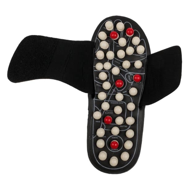 Massageslippers Zonterapi - Slip in Massage för Fötterna Svart M