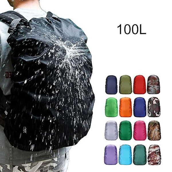 35l 100l 120l Sateensuojusreppu Vedenpitävä Pussi Pöly Vaellus Leirintä Reppuja Suuri Sotilas 90l 95l 110l Sateensuojus Xa41a 35 40L Black
