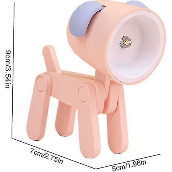 Mini Tegneserie Dyr LED Skrivebordslampe Bærbar Justerbar Sød Kæledyrs Natlampe orange deer