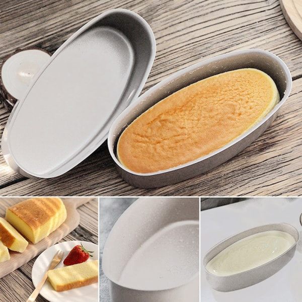 Ovalt kageform Non-stick aluminiumlegering form Brød Brødforme Bageforme til hjemmekøkken bageri
