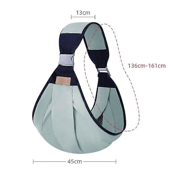 Lett Bæresele for Babyer med Justerbar Skulderstropp for Spedbarn og Småbarn Lightweight Gray
