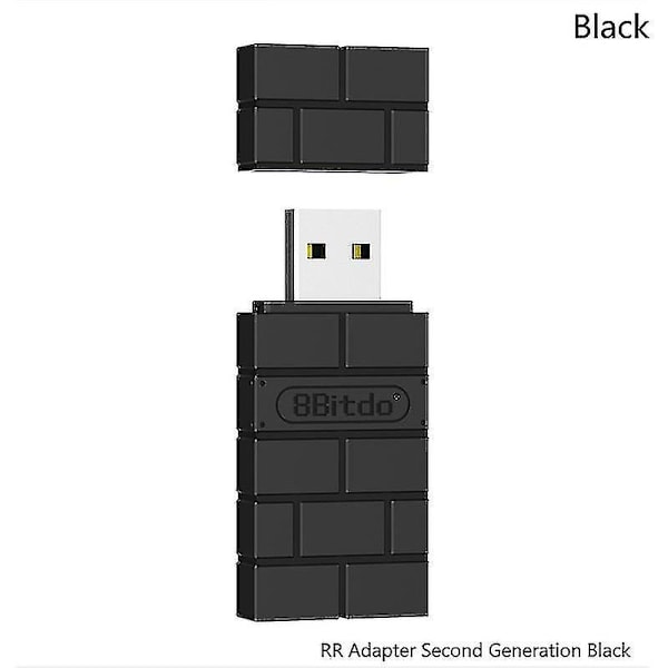 8bitdo trådlös Bluetooth USB-adapter för Windows Mac Raspberry Pi Switch Shytmv - Black