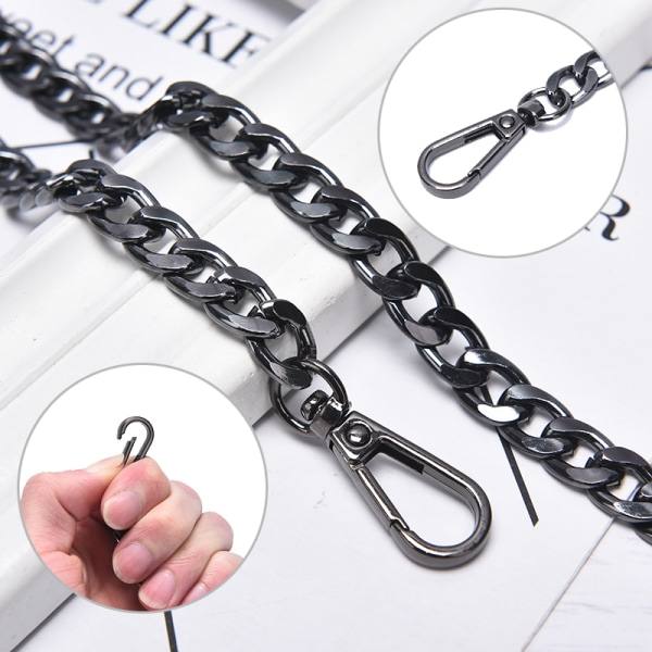 DIY-laukkuhihna Ketju Lompakko Kahva Lompakko Hihnan Ketju Vaihdettu Silver