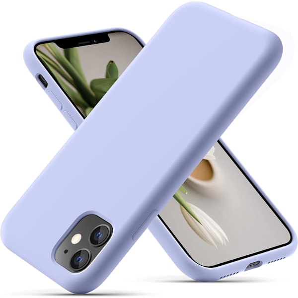 Silikonfodral Kompatibelt med iPhone 11 Fodral 6,1 Tum, Mjukt Ultrasmalt Skyddande Stötsäkert Flytande Silikon Telefonfodral Clove Purple