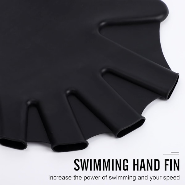 Silikonglipade simhandskar, justerbara simhandskar med simhud för unisex, simtillbehör för träning, surfing, dykning