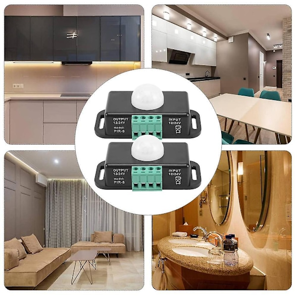 Bevægelsessensor Switch, 12v 24v Pir Sensor Led Til Fleksibel Led Str
