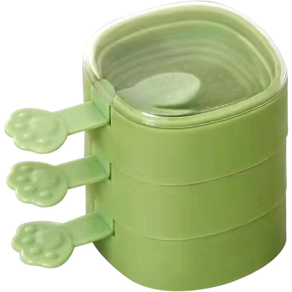 Popsicle-formar med pinnar och lock Stackable Ice Popsicle-formar BPA-fria silikon Popsicle-formar Återanvändbara DIY Popsicle Make Green