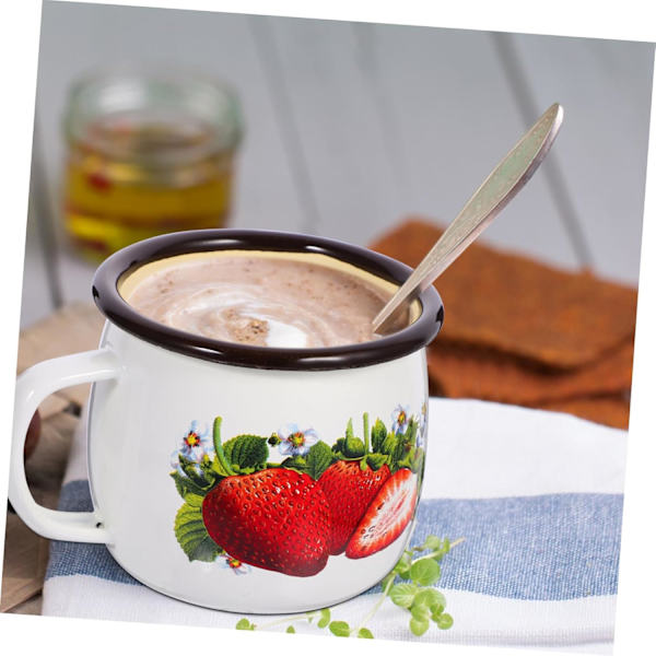 Emaljmugg Hem Emaljmugg Kontor Emaljmugg Kaffeemugg - Mugg Hushåll Emaljmugg Te Drickmugg Emaljvaror Te Mugg