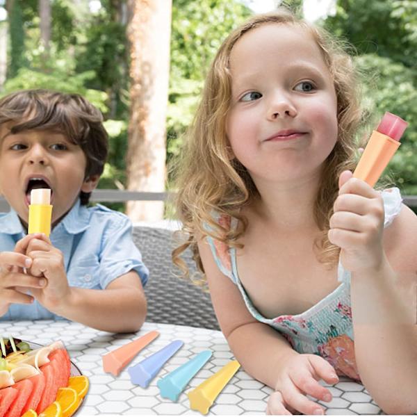 Jäätelötikku Muotit Popsicle Muotti - Jäätikku Muotit, Jäätelötikku Muotit Kansien kanssa, Joustavat & Kestävät & Uusiokäyttöiset & Helppo Puhdistaa