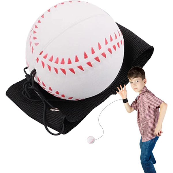 Tilbagefjedrende håndledsbold, Fjederbold på snor, Håndledsbold til sport, Håndledsrem-bold, øvelser til reaktion Baseball