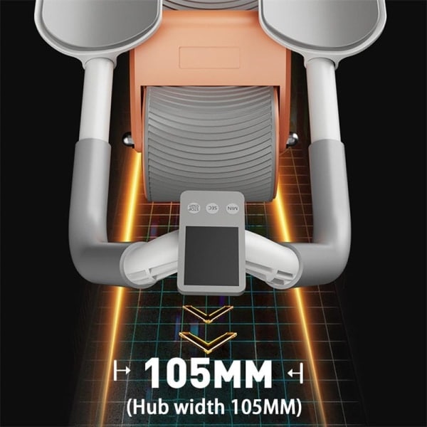 Plank Trainer Push Up Sundhedsmæssig Abdominal Hjul Automatisk Tilbageførsel Abdominal Muskeltræning Husholdningsmodel Ab Roller Orange - Timing