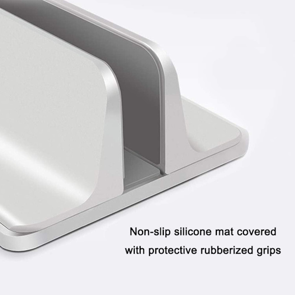 Laptopställ, Vertikalt Skrivbordsställ med Justerbar Dockstorlek, Laptopställ Kompatibelt med Alla Bärbara Datorer MacBook Surface Gaming Pad (Vit)