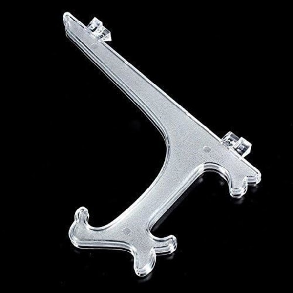 Plast Easel-Stativ for Visning av Plater, Bilde-Rammer, Stativholder, Klar, 1 Sett/10 stk (5 tommer)