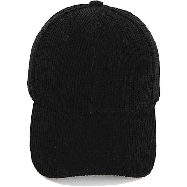 Unisex Corduroy Baseball Cap Justerbar Klassisk Sportkeps Utomhus Solid Caps